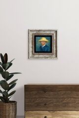 Van Gogh Çerçeveli Taş Tablo 20 cm