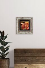 Gustav Klimpt Çerçeveli Taş Tablo 20 cm