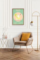 Mojito Ahşap Çerçeveli Tablo 50 x 70