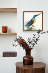 Kuş Ahşap Çerçeveli Tablo 23 x 23