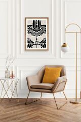 Çiçek Ahşap Çerçeveli Tablo 17 x 23