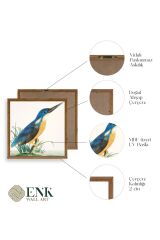 Kuş Ahşap Çerçeveli Tablo 50 x 50