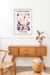 Çiçek Ahşap Çerçeveli Tablo 17 x 23