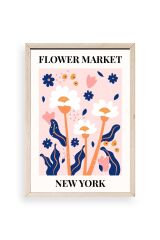 Çiçek Ahşap Çerçeveli Tablo 50 x 70