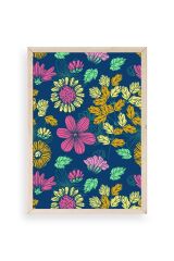 Çiçekler Ahşap Çerçeveli Tablo 17 x 23