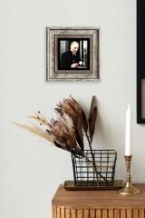 Atatürk Çerçeveli Taş Tablo 20 cm