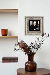 Atatürk Çerçeveli Taş Tablo 20 cm