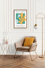 Soyut Ahşap Çerçeveli Tablo 17 x 23