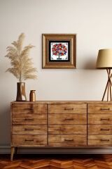 Bereket Ağacı Çerçeveli Taş Tablo 20 cm