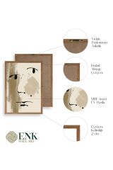 Modern Üçlü Ahşap Çerçeveli Tablo 30 x 40