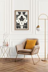 Çiçek Ahşap Çerçeveli Tablo 30 x 42