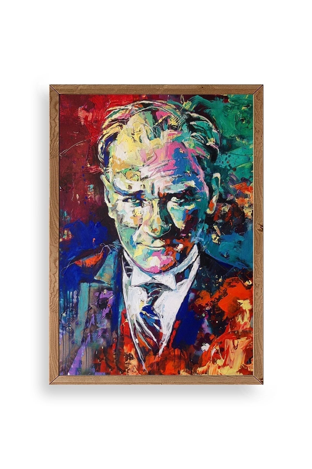 Atatürk Ahşap Çerçeveli Tablo 17 x 23