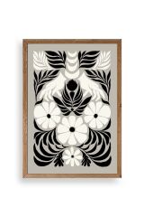 Çiçek Ahşap Çerçeveli Tablo 50 x 70