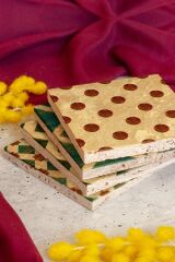 Geometrik Şekiller Taş Bardak Altlığı