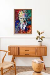 Atatürk Ahşap Çerçeveli Tablo 17 x 23