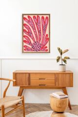 Çiçek Ahşap Çerçeveli Tablo 23 x 30