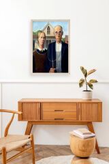 Lotus Water Lily Ahşap Çerçeveli Tablo 50 x 70