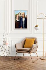 Lotus Water Lily Ahşap Çerçeveli Tablo 17 x 23