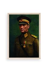 Atatürk Ahşap Çerçeveli Tablo 17 x 23