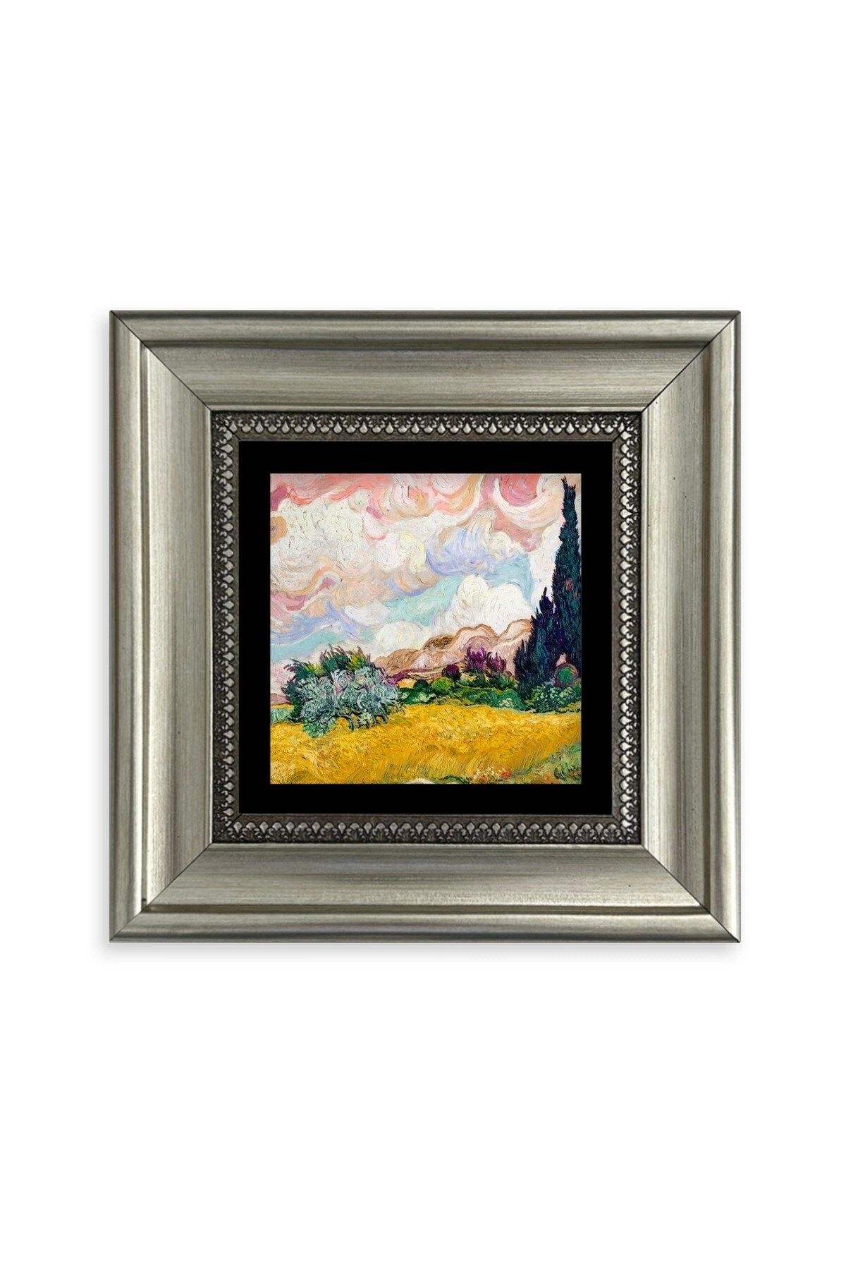 Van Gogh Çerçeveli Taş Tablo 20 cm