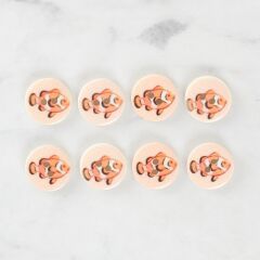 Loren Crafts 8'li Balık Düğme - 1157