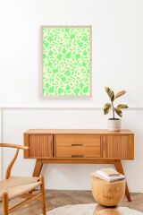 Yapraklar Ahşap Çerçeveli Tablo 23 x 30