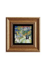 Van Gogh Çerçeveli Taş Tablo 20 cm