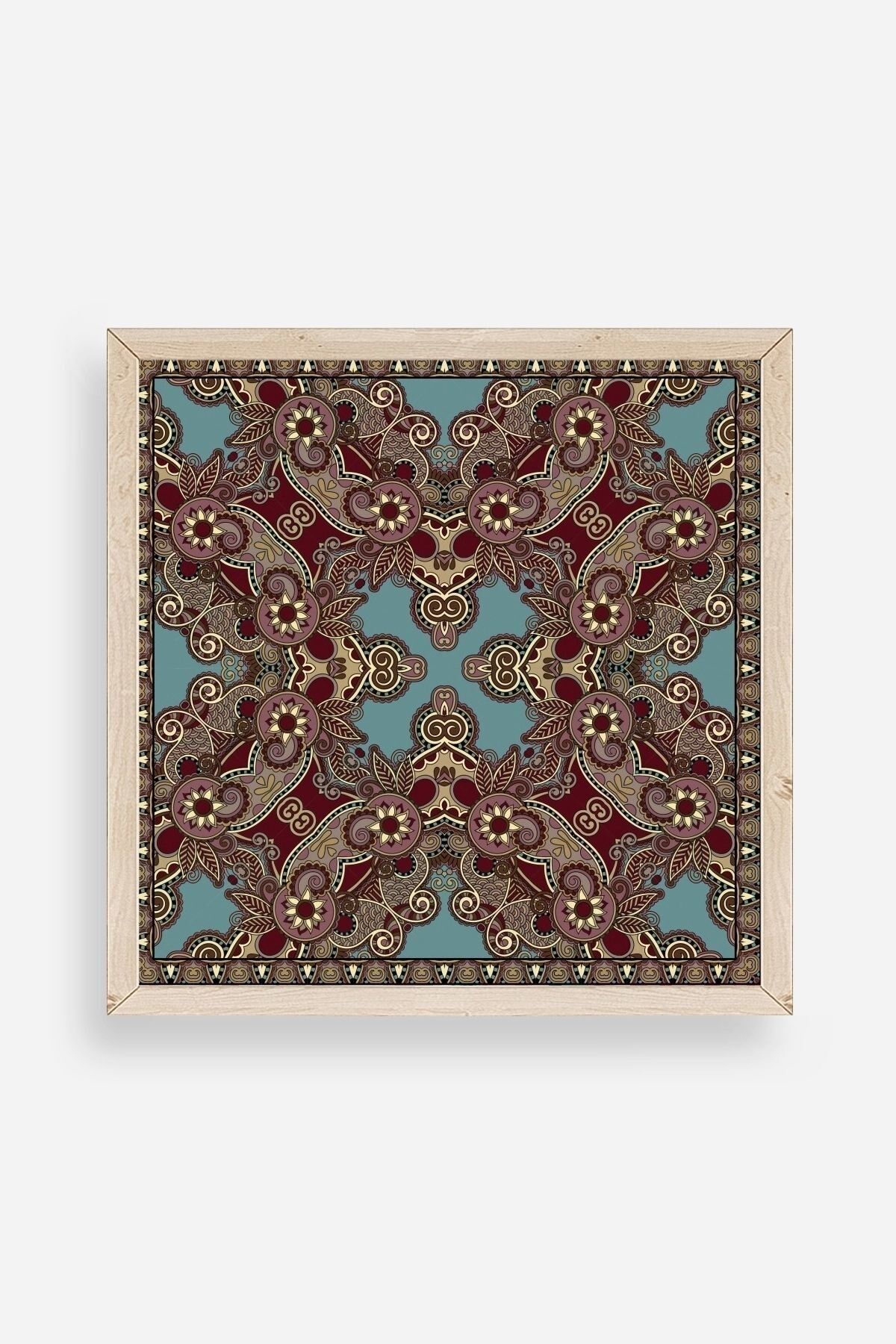 Desen Ahşap Çerçeveli Tablo 50 x 50