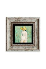Van Gogh Çerçeveli Taş Tablo 20 cm