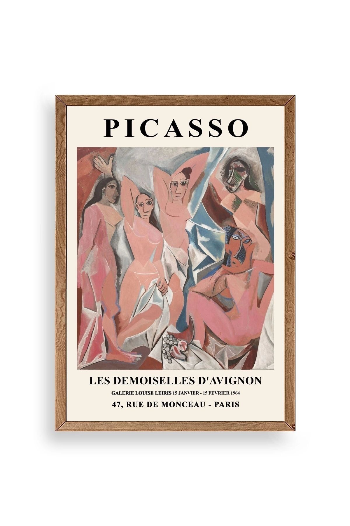 Picasso Ahşap Çerçeveli Tablo 50 x 70