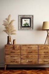 Kuşlar Çerçeveli Taş Tablo 20 cm