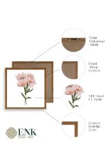 Çiçek Ahşap Çerçeveli Tablo 42 x 42