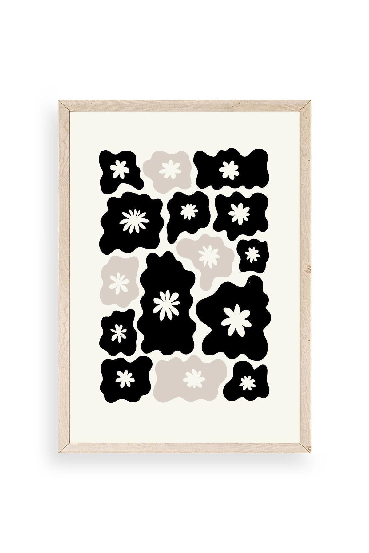 Çiçek Ahşap Çerçeveli Tablo 17 x 23