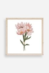 Çiçek Ahşap Çerçeveli Tablo 23 x 23