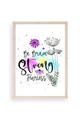 Motto Ahşap Çerçeveli Tablo 30 x 42