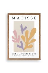 Soyut Ahşap Çerçeveli Tablo 50 x 70