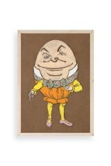 Yumurta Adam Ahşap Çerçeveli Tablo 17 x 23