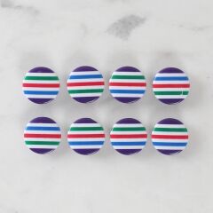 Loren Crafts 8'li Desenli Düğme - 1084