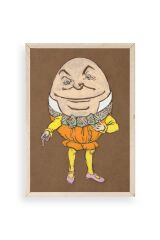 Yumurta Adam Ahşap Çerçeveli Tablo 30 x 42