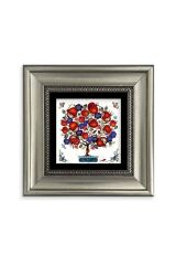 Bereket Ağacı Çerçeveli Taş Tablo 20 cm