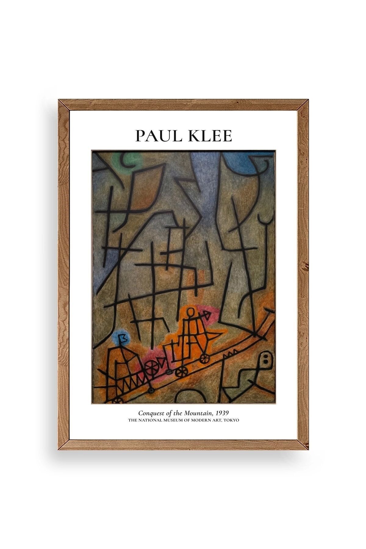 Paul Klee Ahşap Çerçeveli Tablo 23 x 30