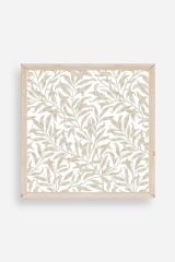 Yaprak Ahşap Çerçeveli Tablo 23 x 23