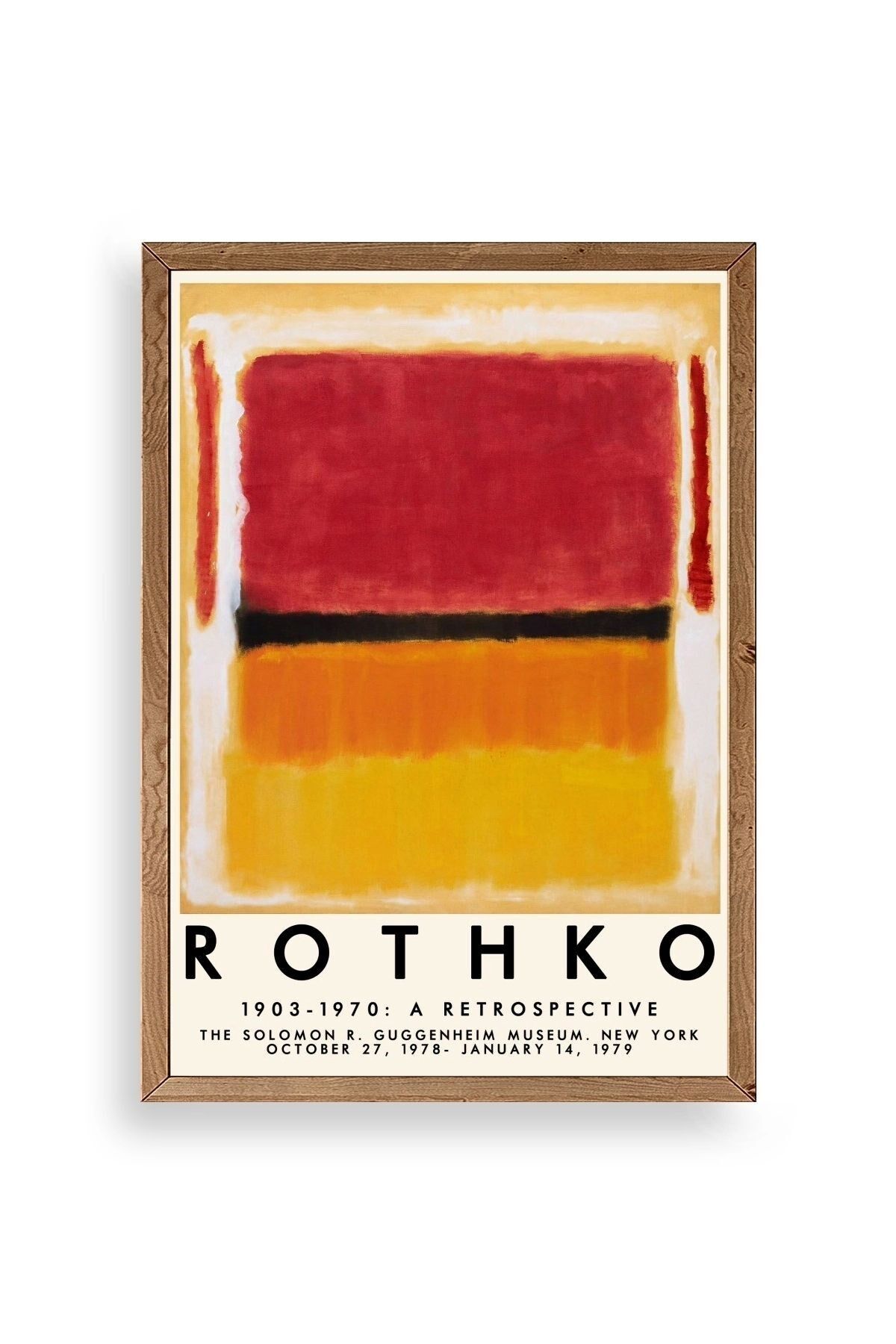 Rothko Ahşap Çerçeveli Tablo 50 x 70