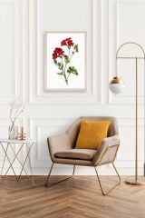 Çiçekler Ahşap Çerçeveli Tablo 17 x 23