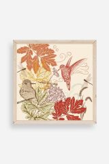 Çiçek Ahşap Çerçeveli Tablo 23 x 23