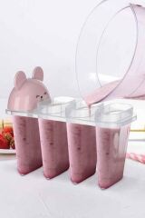 BUFFER® 4'lü Kolay Şekillendirici Sevimli Çocuk Meybuz  & Dondurma Kalıbı AP-9179