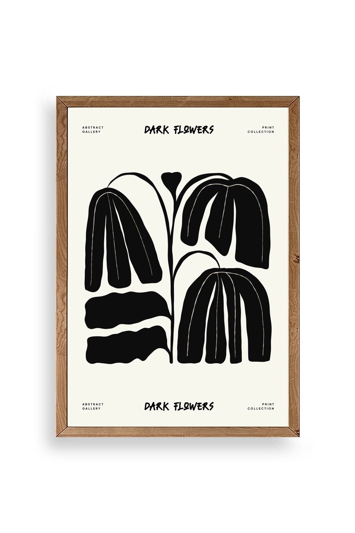 Çiçek Ahşap Çerçeveli Tablo 30 x 42