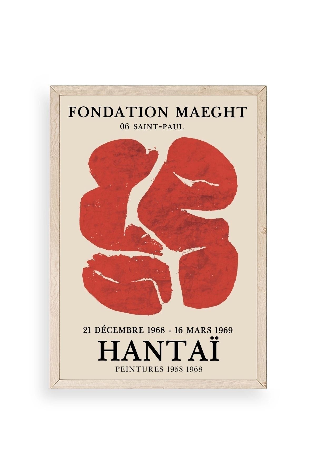 Hantai Ahşap Çerçeveli Tablo 30 x 42