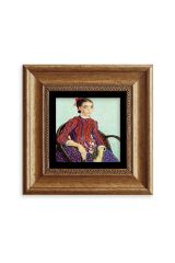 Van Gogh Çerçeveli Taş Tablo 20 cm