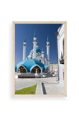 Kabe Camii Ahşap Çerçeveli Tablo 17 x 23